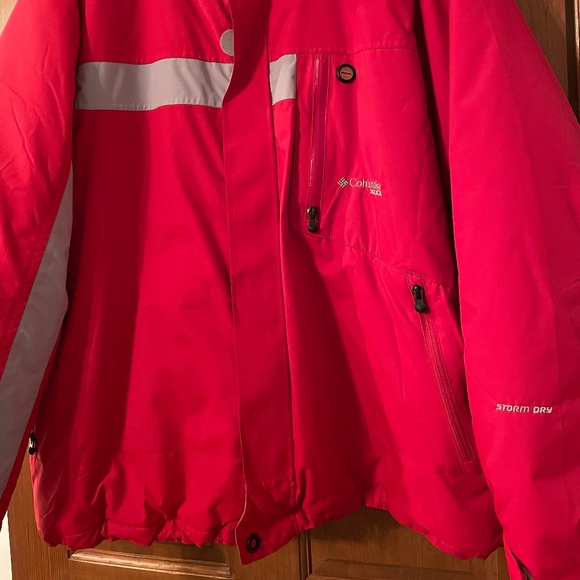 Columbia Mens XCO Storm Jacket, Sz XXL, Red/Grey - Picture 2 of 5
